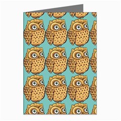 Owl Bird Pattern Greeting Cards (pkg Of 8) by Grandong