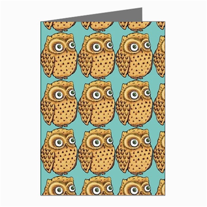 Owl Bird Pattern Greeting Cards (Pkg of 8)