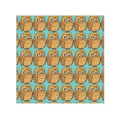 Owl Bird Pattern Square Satin Scarf (30  X 30 ) by Grandong