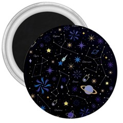 Starry Night  Space Constellations  Stars  Galaxy  Universe Graphic  Illustration 3  Magnets by Grandong