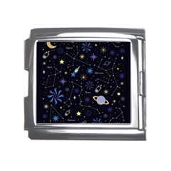 Starry Night  Space Constellations  Stars  Galaxy  Universe Graphic  Illustration Mega Link Italian Charm (18mm) by Grandong