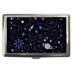 Starry Night  Space Constellations  Stars  Galaxy  Universe Graphic  Illustration Cigarette Money Case by Grandong