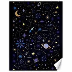 Starry Night  Space Constellations  Stars  Galaxy  Universe Graphic  Illustration Canvas 18  X 24  by Grandong