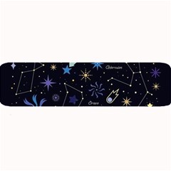 Starry Night  Space Constellations  Stars  Galaxy  Universe Graphic  Illustration Large Bar Mat by Grandong