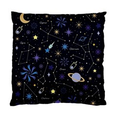 Starry Night  Space Constellations  Stars  Galaxy  Universe Graphic  Illustration Standard Cushion Case (two Sides) by Grandong