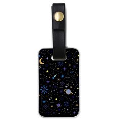 Starry Night  Space Constellations  Stars  Galaxy  Universe Graphic  Illustration Luggage Tag (one Side) by Grandong