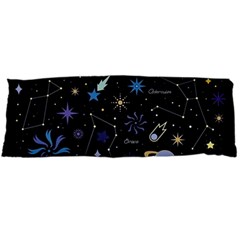 Starry Night  Space Constellations  Stars  Galaxy  Universe Graphic  Illustration Body Pillow Case (dakimakura) by Grandong