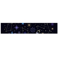 Starry Night  Space Constellations  Stars  Galaxy  Universe Graphic  Illustration Large Premium Plush Fleece Scarf  by Grandong