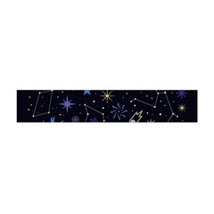 Starry Night  Space Constellations  Stars  Galaxy  Universe Graphic  Illustration Premium Plush Fleece Scarf (mini) by Grandong