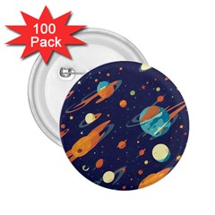 Space Galaxy Planet Universe Stars Night Fantasy 2 25  Buttons (100 Pack)  by Grandong