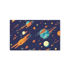 Space Galaxy Planet Universe Stars Night Fantasy Sticker Rectangular (10 Pack) by Grandong