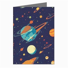 Space Galaxy Planet Universe Stars Night Fantasy Greeting Cards (pkg Of 8) by Grandong