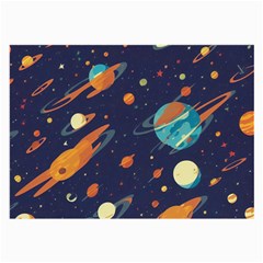 Space Galaxy Planet Universe Stars Night Fantasy Large Glasses Cloth by Grandong