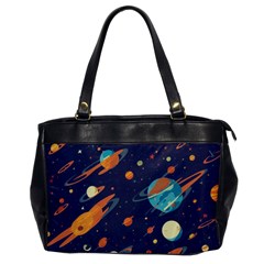 Space Galaxy Planet Universe Stars Night Fantasy Oversize Office Handbag by Grandong