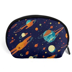 Space Galaxy Planet Universe Stars Night Fantasy Accessory Pouch (large) by Grandong