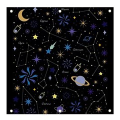 Starry Night  Space Constellations  Stars  Galaxy  Universe Graphic  Illustration Banner And Sign 4  X 4  by Grandong