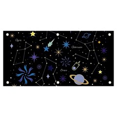 Starry Night  Space Constellations  Stars  Galaxy  Universe Graphic  Illustration Banner And Sign 6  X 3  by Grandong