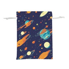 Space Galaxy Planet Universe Stars Night Fantasy Lightweight Drawstring Pouch (s) by Grandong