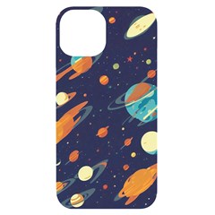 Space Galaxy Planet Universe Stars Night Fantasy Iphone 14 Black Uv Print Case by Grandong