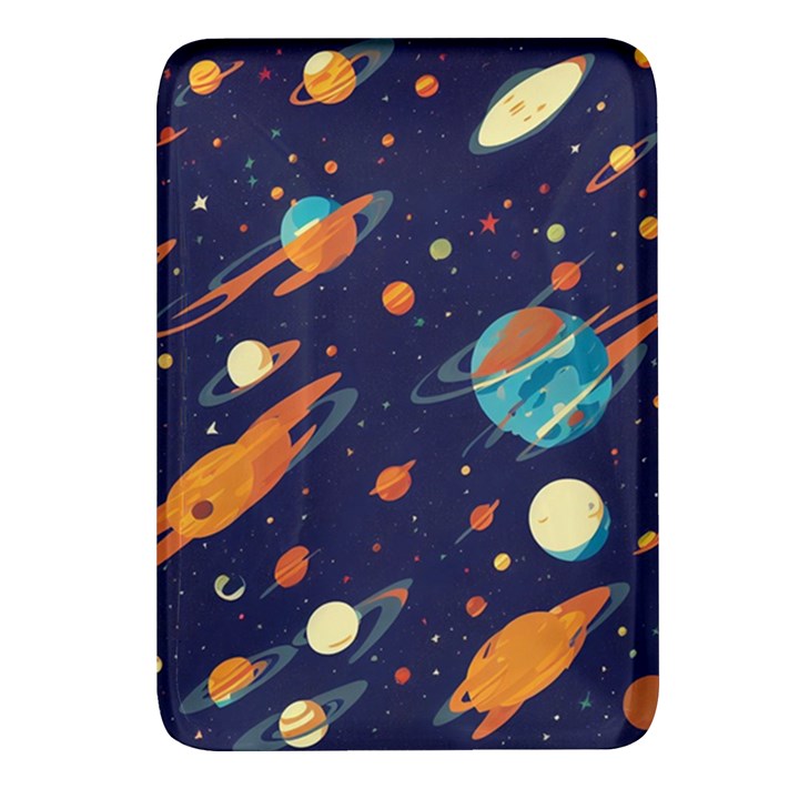 Space Galaxy Planet Universe Stars Night Fantasy Rectangular Glass Fridge Magnet (4 pack)