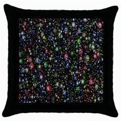 Illustration Universe Star Planet Throw Pillow Case (black) by Grandong