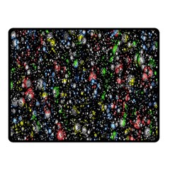 Illustration Universe Star Planet Two Sides Fleece Blanket (small) by Grandong