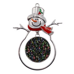 Illustration Universe Star Planet Metal Snowman Ornament by Grandong