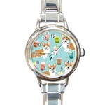 Welsh Corgi Boba Tea Bubble Cute Kawaii Dog Breed Round Italian Charm Watch Front