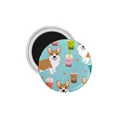 Welsh Corgi Boba Tea Bubble Cute Kawaii Dog Breed 1 75  Magnets by Grandong