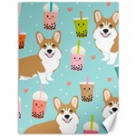 Welsh Corgi Boba Tea Bubble Cute Kawaii Dog Breed Canvas 36  x 48  35.26 x46.15  Canvas - 1