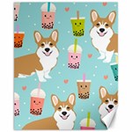 Welsh Corgi Boba Tea Bubble Cute Kawaii Dog Breed Canvas 11  x 14  10.95 x13.48  Canvas - 1