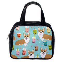 Welsh Corgi Boba Tea Bubble Cute Kawaii Dog Breed Classic Handbag (one Side) by Grandong