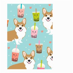 Welsh Corgi Boba Tea Bubble Cute Kawaii Dog Breed Small Garden Flag (two Sides) by Grandong