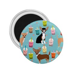 Chihuahua Bubble Kawaii Boba Tea Cute Dog 2 25  Magnets by Grandong