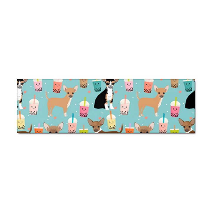 Chihuahua Bubble Kawaii Boba Tea Cute Dog Sticker Bumper (100 pack)