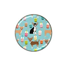 Chihuahua Bubble Kawaii Boba Tea Cute Dog Hat Clip Ball Marker (4 Pack) by Grandong