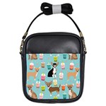 Chihuahua Bubble Kawaii Boba Tea Cute Dog Girls Sling Bag Front