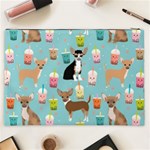 Chihuahua Bubble Kawaii Boba Tea Cute Dog Cosmetic Bag (XXL) Back