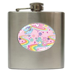 Bears Kawaii Pattern Hip Flask (6 Oz) by Grandong