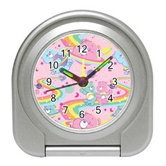 Bears Kawaii Pattern Travel Alarm Clock by Grandong