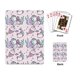 Cartoon Cat Cute Animal Design Drawing Illustration Kawaii Playing Cards Single Design (rectangle) by Grandong