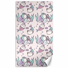 Cartoon Cat Cute Animal Design Drawing Illustration Kawaii Canvas 40  X 72  by Grandong