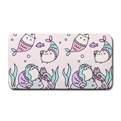 Cartoon Cat Cute Animal Design Drawing Illustration Kawaii Medium Bar Mat by Grandong