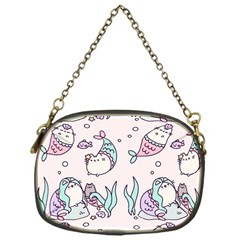 Cartoon Cat Cute Animal Design Drawing Illustration Kawaii Chain Purse (one Side) by Grandong