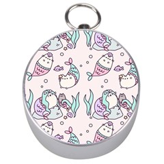 Cartoon Cat Cute Animal Design Drawing Illustration Kawaii Silver Compasses by Grandong