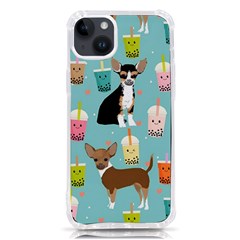 Chihuahua Bubble Kawaii Boba Tea Cute Dog Iphone 14 Plus Tpu Uv Print Case by Grandong