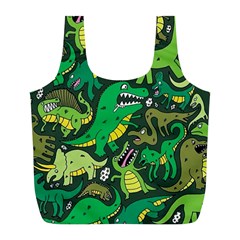 Dino Kawaii Full Print Recycle Bag (l) by Grandong