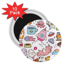 Set-kawaii-doodles -- 2 25  Magnets (10 Pack)  by Grandong