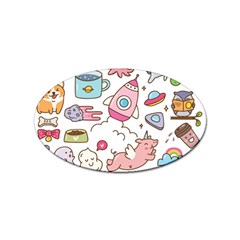 Set-kawaii-doodles -- Sticker Oval (100 Pack) by Grandong