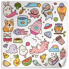 Set-kawaii-doodles -- Canvas 20  X 20  by Grandong